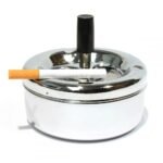 Smoke-King | Spinner Ashtray High Polished Chrome | 11 cm