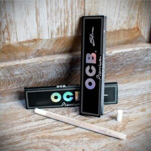 OCB | Premium Slim K.S. Rolling Papers | Pack of 2 Booklets